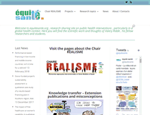 Tablet Screenshot of equitesante.org